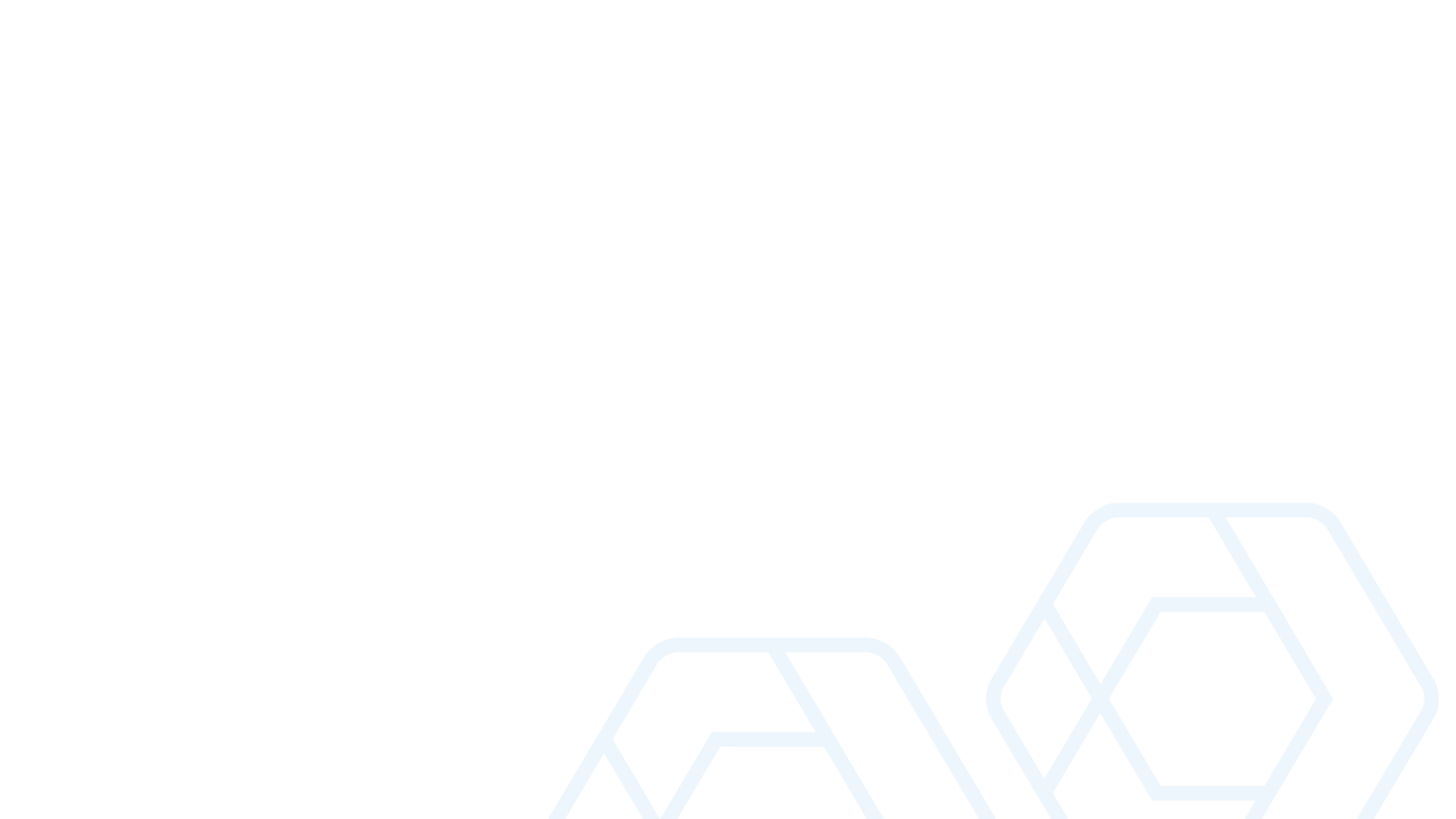 Overlay hexagon licht blauw - links